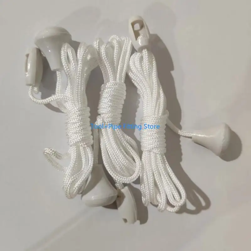 F92B 10Pcs Nylon Bathroom Light Pull Cord String Replacement Ceiling Switches Pull Cord