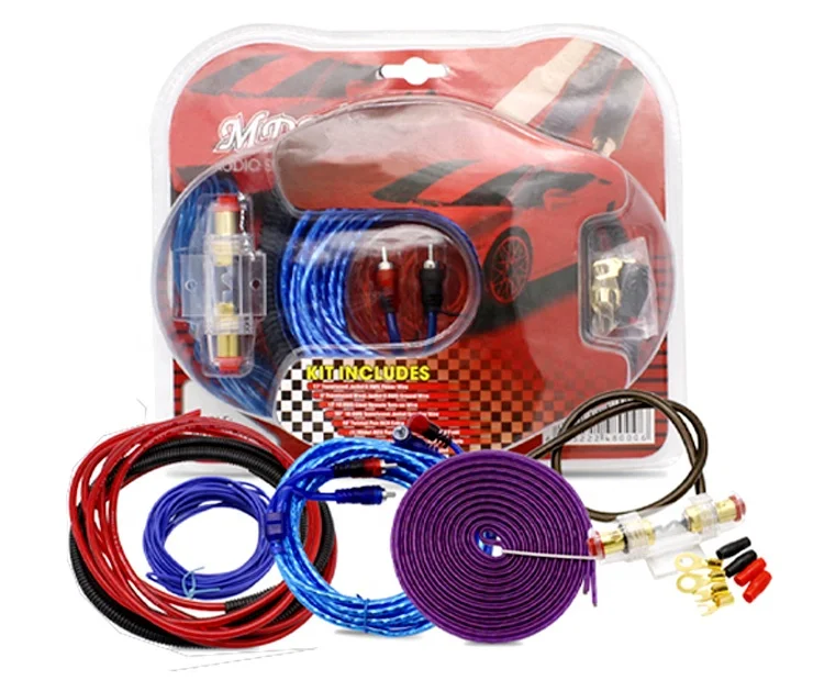 

Hot Model 4/6/8/10GA Cable Kit High Quality CCA Car Audio Amplifier Wiring Kit