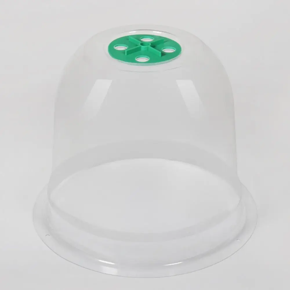 10pcs Plastic Planting Protective Cover Thermal Transparent Seedling Insulation Cover Reusable Moisturizing Seedling Hood Garden