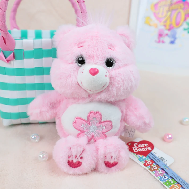 Original Care Bears 22cm Saugnapf-Plüsch-Anhänger Glänzender Liebesbär Cartoon-Puppe Heim- und Bürodekoration Geburtstags- und Feiertagsgeschenk für Mädchen – Detail 35