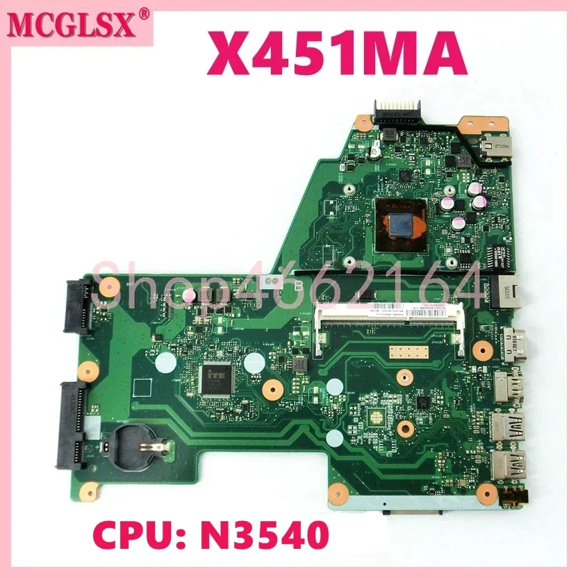 

X451MA With N3540 CPU Notebook Mainboard For ASUS F451M X451M X451 X451MA Laptop Motherboard 100% Tested Well