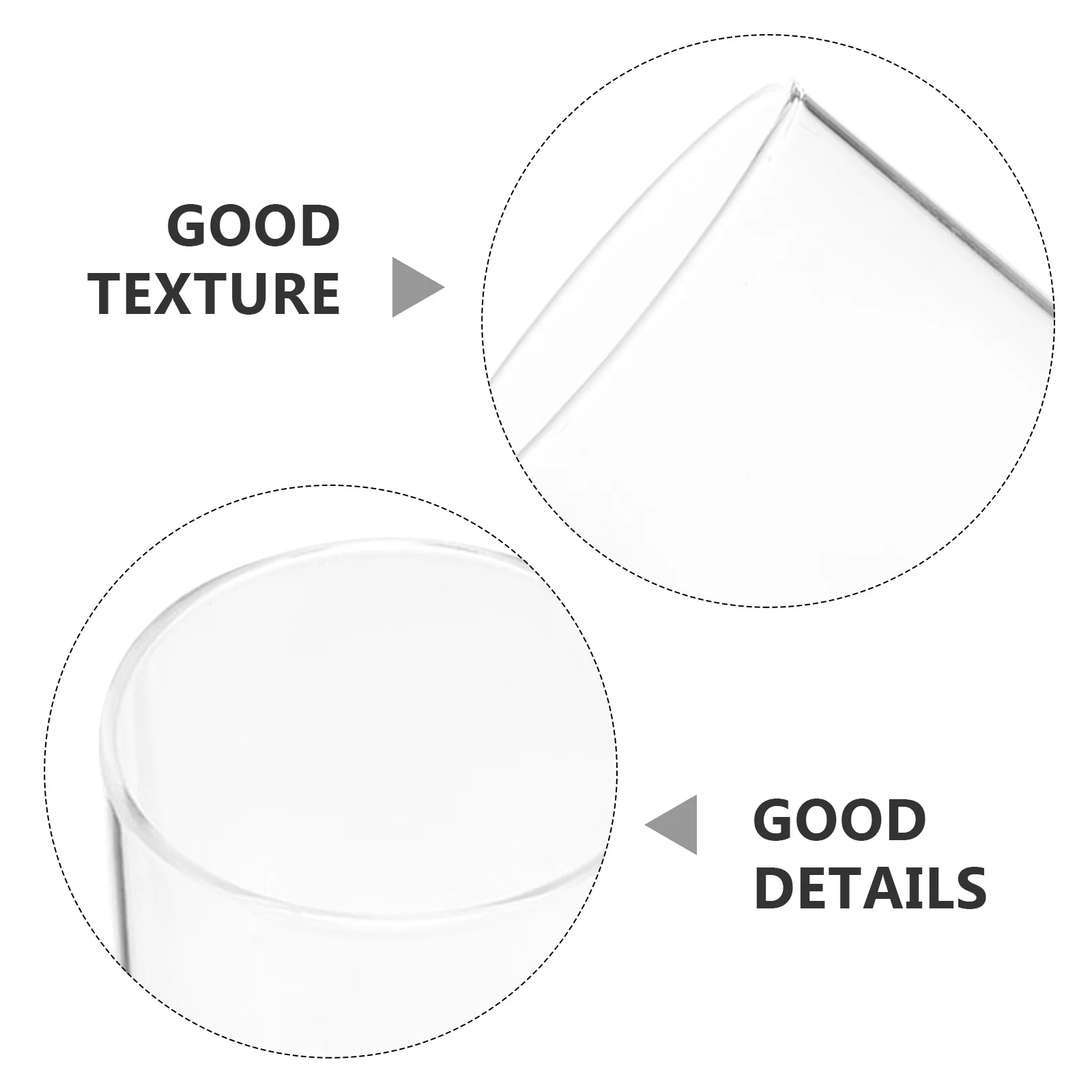 غطاء زجاجي شفاف مقاوم للرياح على شكل قبة حامل ديكور للمنزل الرومانسي الدافئ وحاملي الشموع الأسطوانية #3