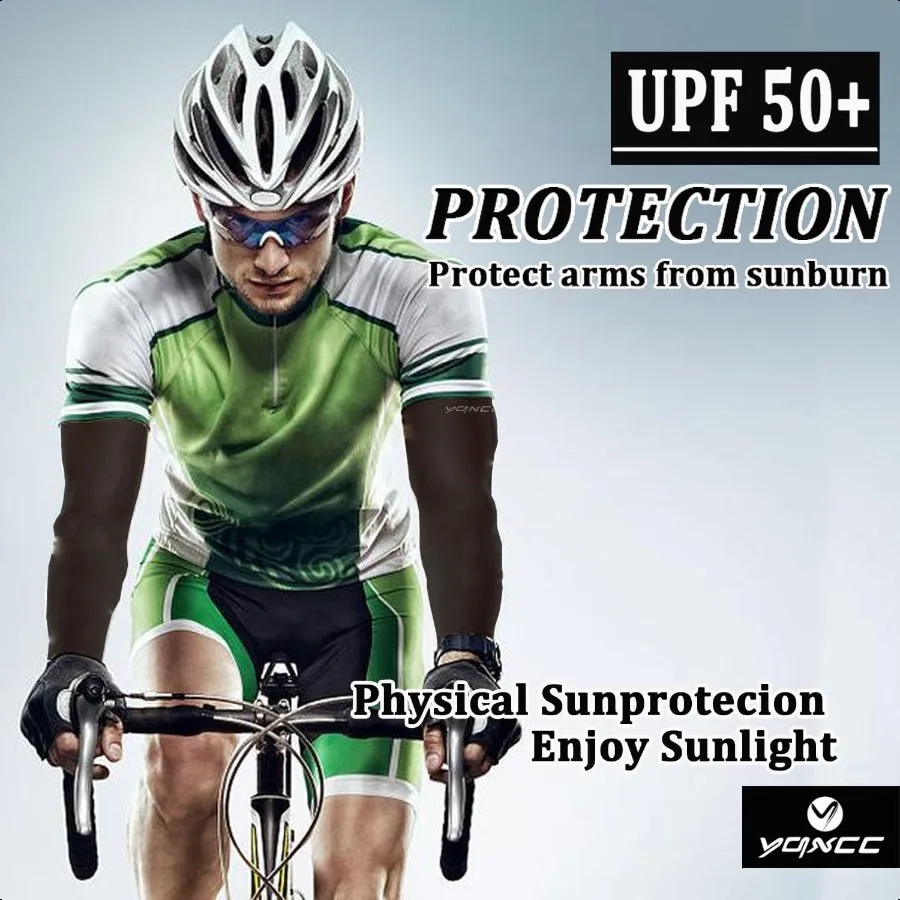 6 pares de fundas de brazo para hombres y mujeres UPF 50 refrigeración protección solar UV mangas de compresión deportivas