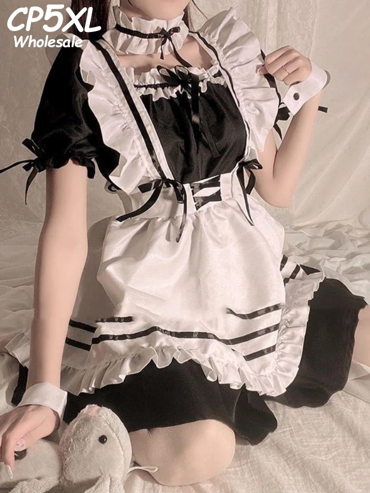 

CP5XL Sexy Maid Cosplay Costume Nurse Anime Bodysuit Lolita Role Play Teddies Women Erotic Lingerie Uniform Babydoll Body Outfit