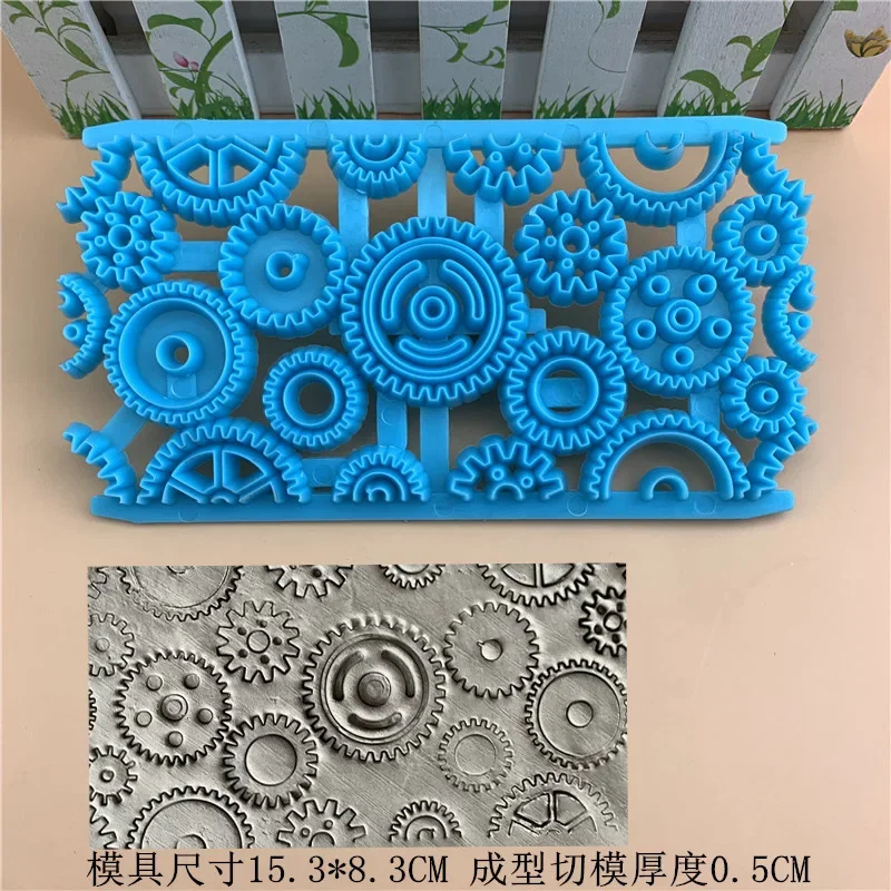 Pottery Tool Clay Stamp Plastic Press Emboss Seal Bark Leaf Flower Impression for Clay Texture Modeling Making