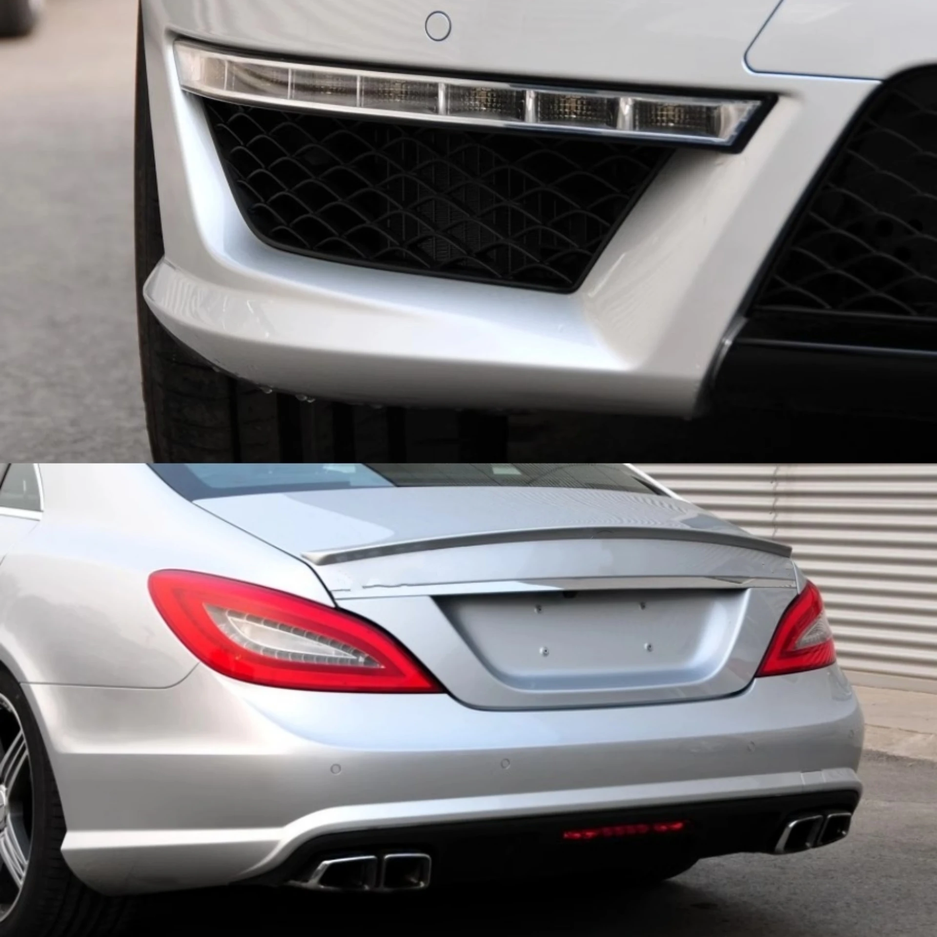 Front Bumper Fender Grille Rear Lip Engine Hood for Mercedes-Benz CLS W218 2012-2014 Upgraded CLS63AMG Body Kit