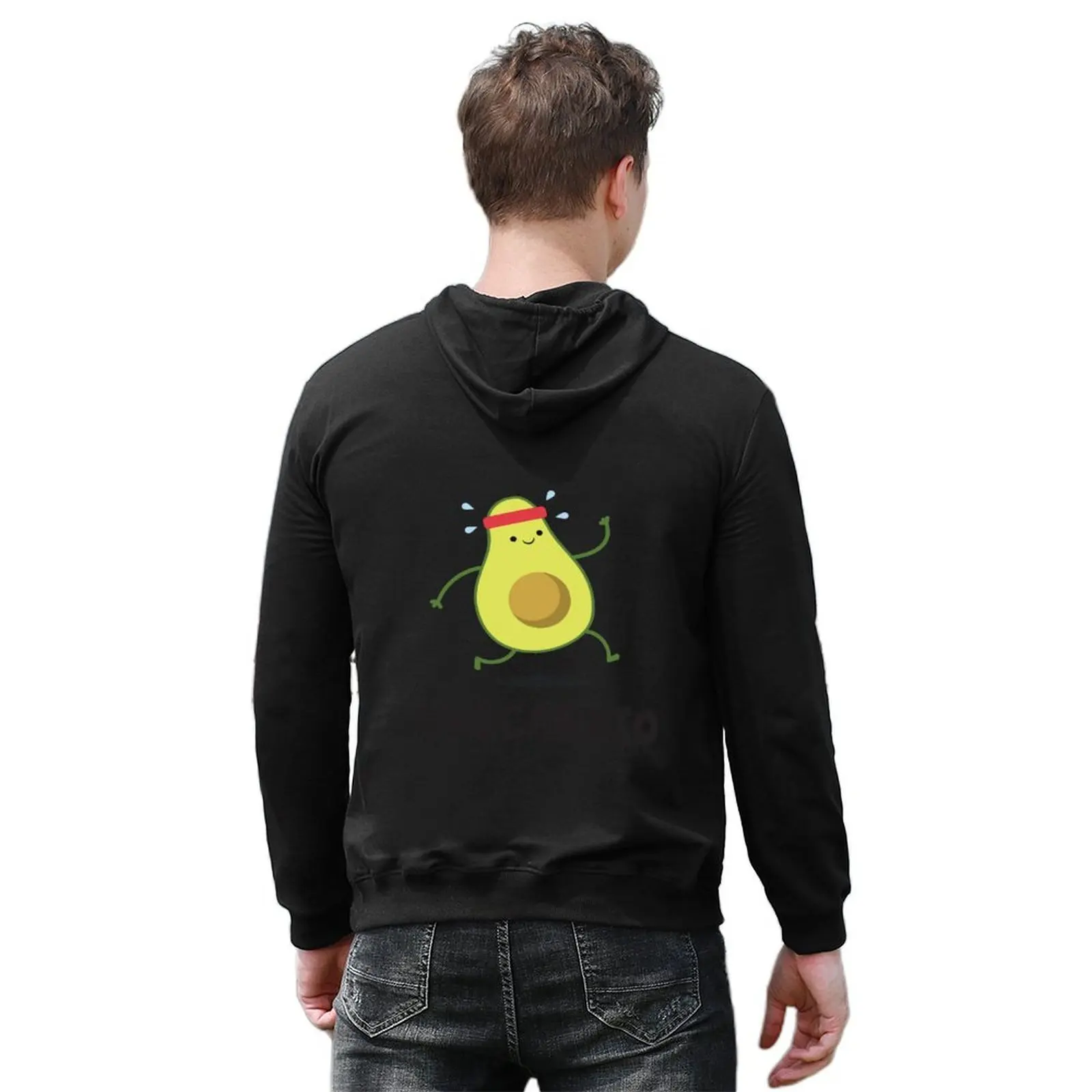 Avo Cardio مضحك تجريب الفاكهة الاستوائية الأفوكادو قميص هوديي بلوزة ملابس للرجال ملابس رجالي هوديس رجالي #6