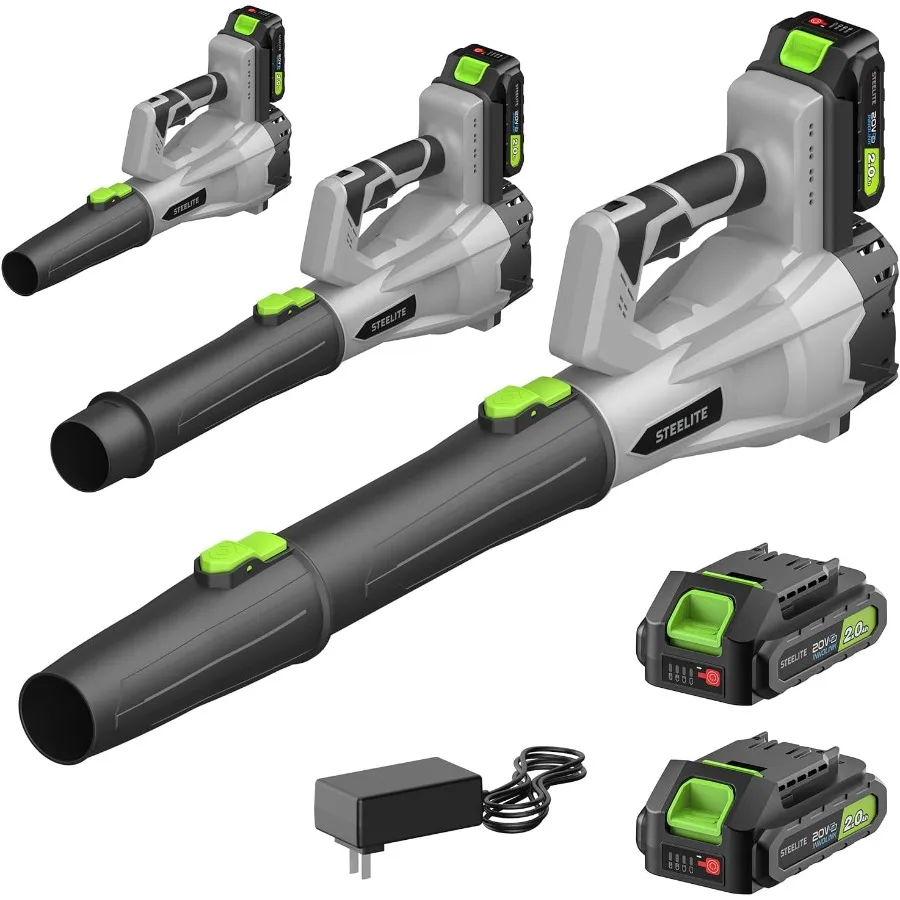 منفاخ أوراق شجر لاسلكي 21 فولت مع تدفق هواء عالي الأداء بقدرة 150 ميلا في الساعة و600 درجة مئوية في الدقيقة، مثالي للعناية بالحديقة وأوراق تنظيف الفناء والغبار R