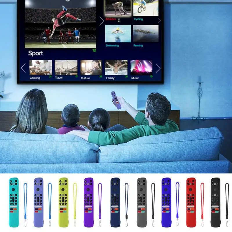 ForTCL RC902V FMR4 FAR2 FMR1 Remote Control Cover Glow In The Dark Soft Silicone Protective Sleeve Anti-drop Dustproof Case