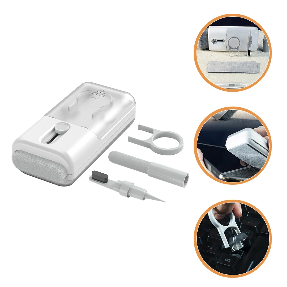 

1Set Earphone Cleaning Brush Reusable Multifunctional Cleaning Kit for Headphone Phone Keyboard Laptop Keycap Puller