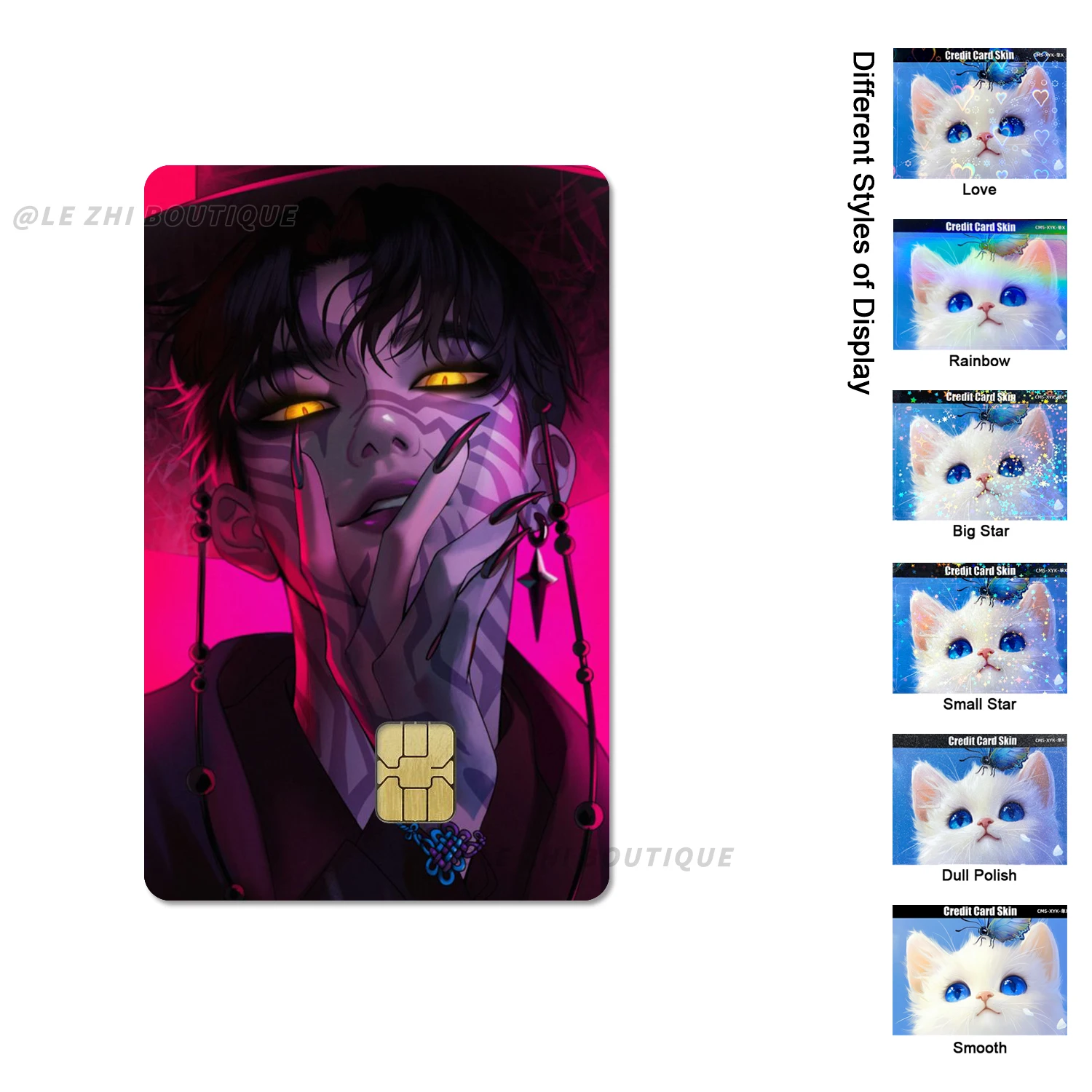 Anime Kpop Demon Hunters Waterproof Credit Card Skin Stickers Huntrix Saja Boys Bank Card Transportation Card Sticker Decoration