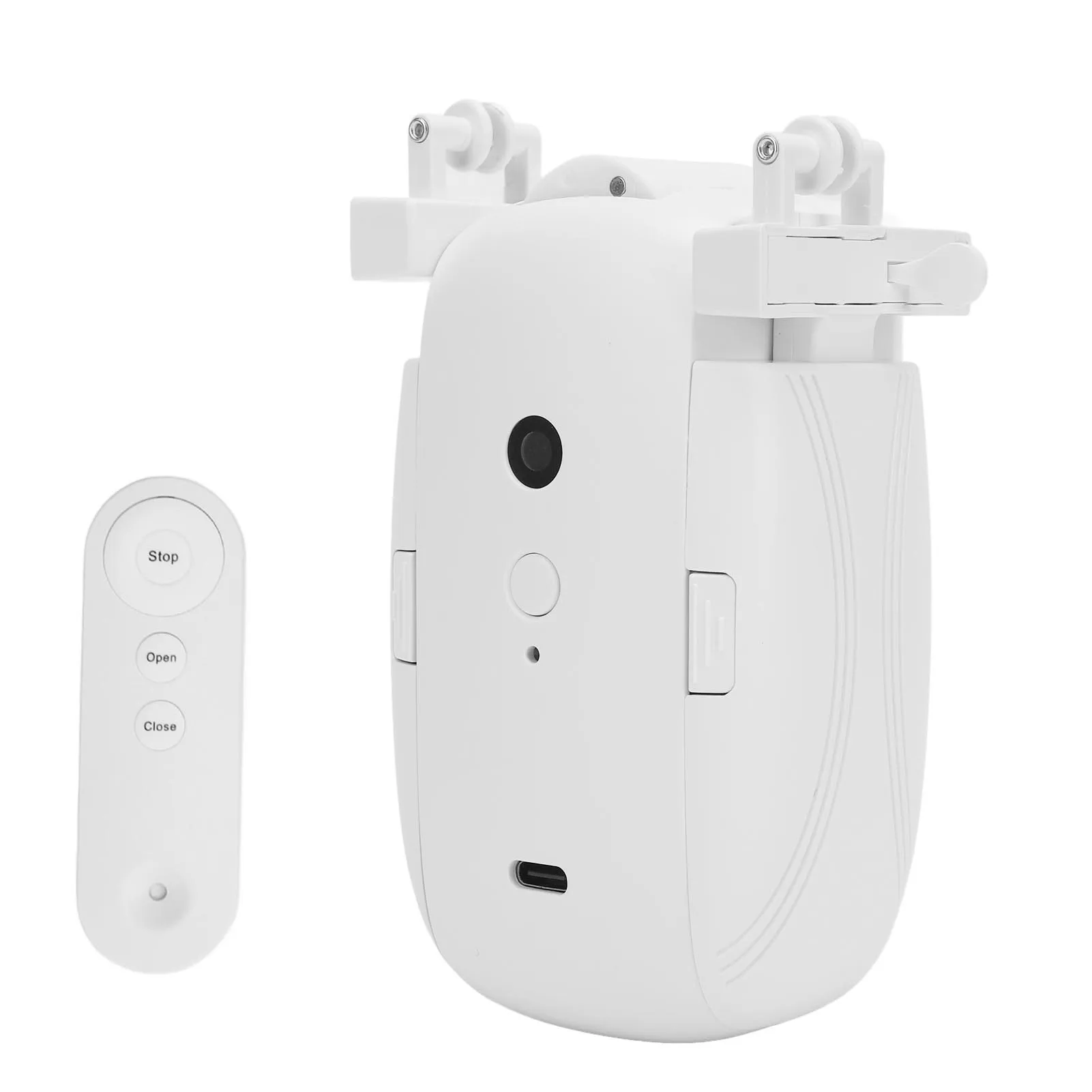 

Автоматический открыватель штор с зарядкой Type-C, простой монтаж, бесшумный умный мотор для штор с пультом ДУ, для U-образных направляющих, для спальни