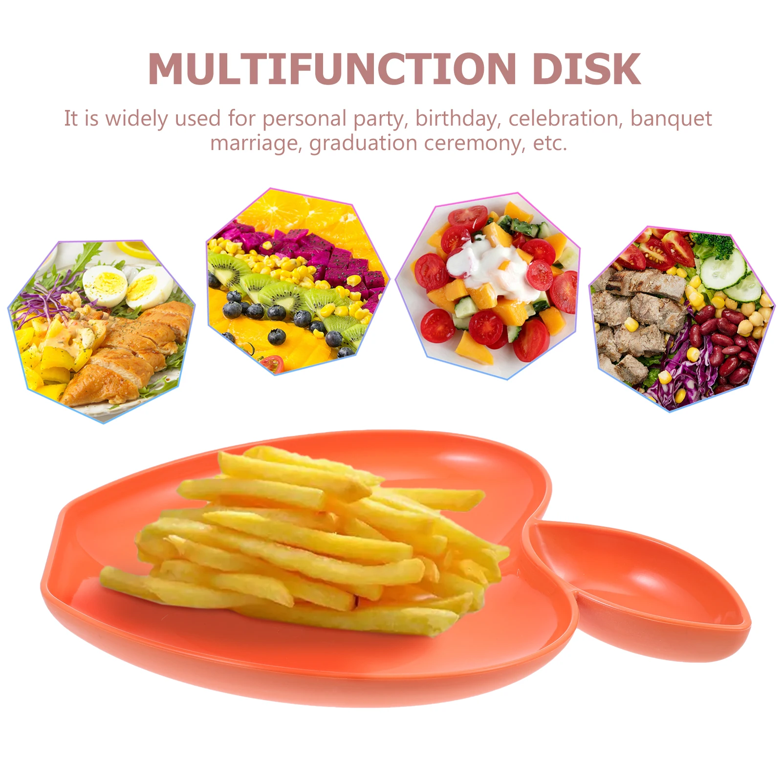 

Dipping Sauce Plates and Holder Serving Tray Dumpling Appetizer with Section Dish