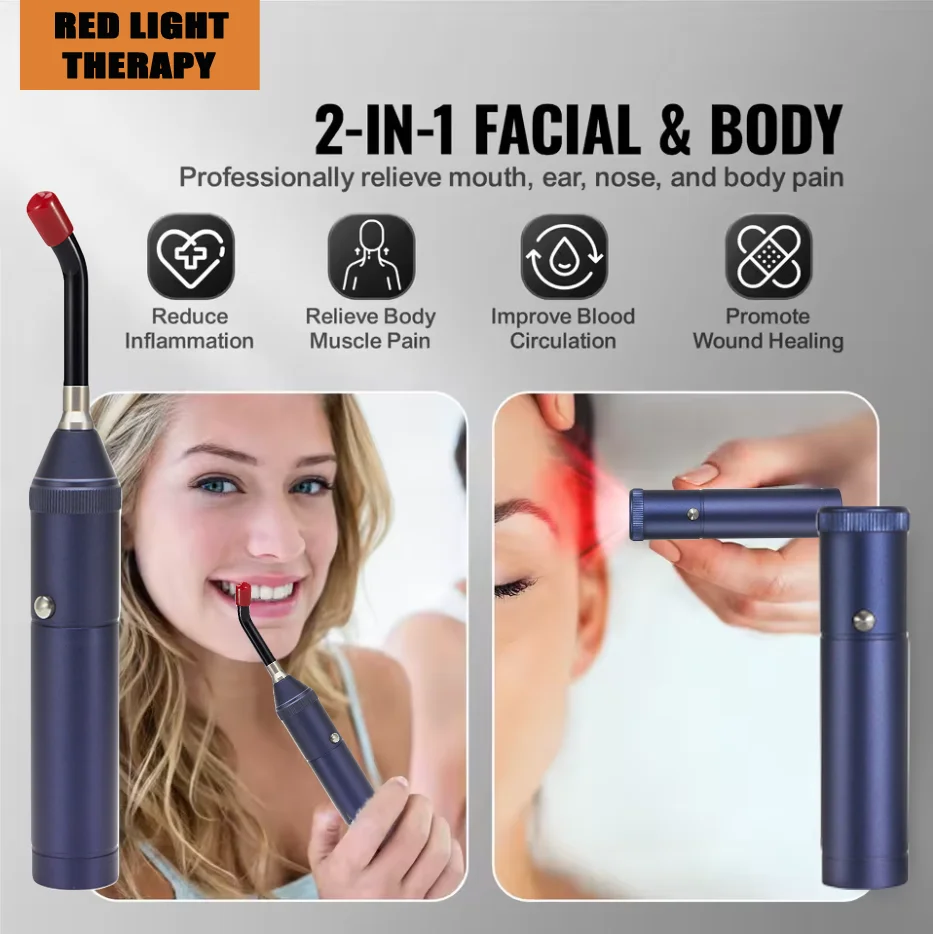 

Cold Sore Laser Therapy Device Physiotherapy Mouth Ulceration Blisters Herpes Infection Pain Relief Ulcer Medical Laser Care