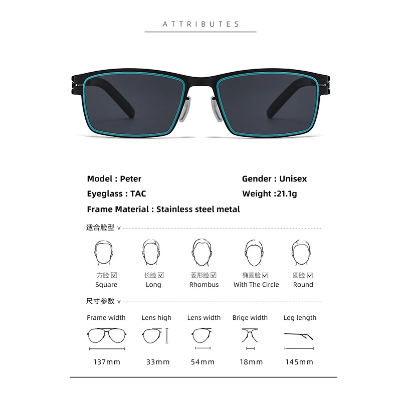 الألمانية مصمم الاستقطاب النظارات الشمسية PETER-1 خمر الرجال جودة Biosteel مكبرة القيادة ظلال UV400 حزب الشارع نظارات شمسية #6