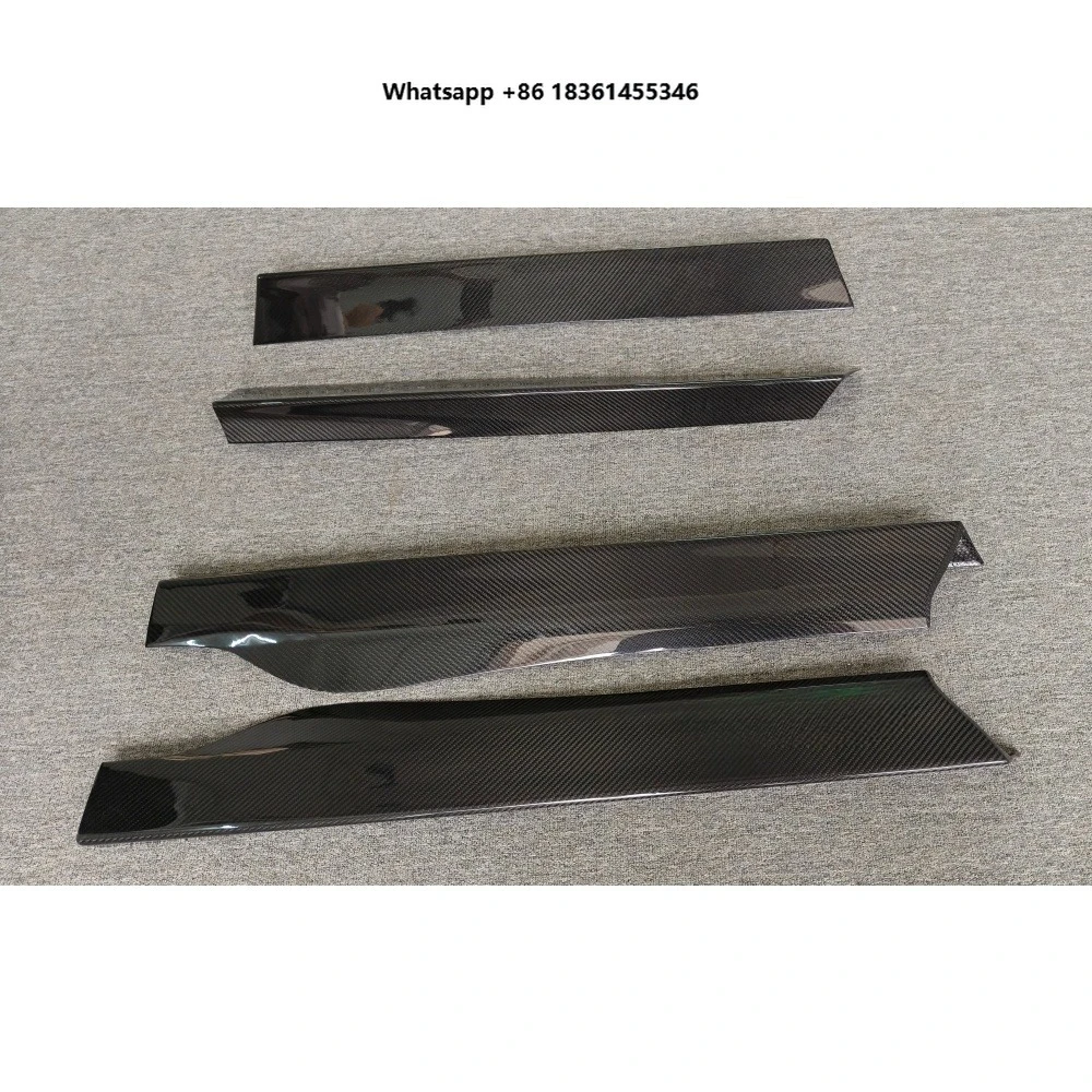 For GT Car Body Kit Modified with Dry Carbon Fiber N-style Side Skirts and Side Spoilers Suitable