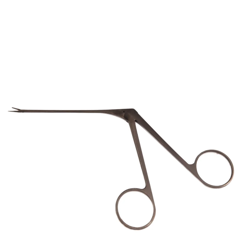 WC6003.2  ENT Middle ear polyp forceps (serrated) black 5mm for Otolaryngological surgery ent