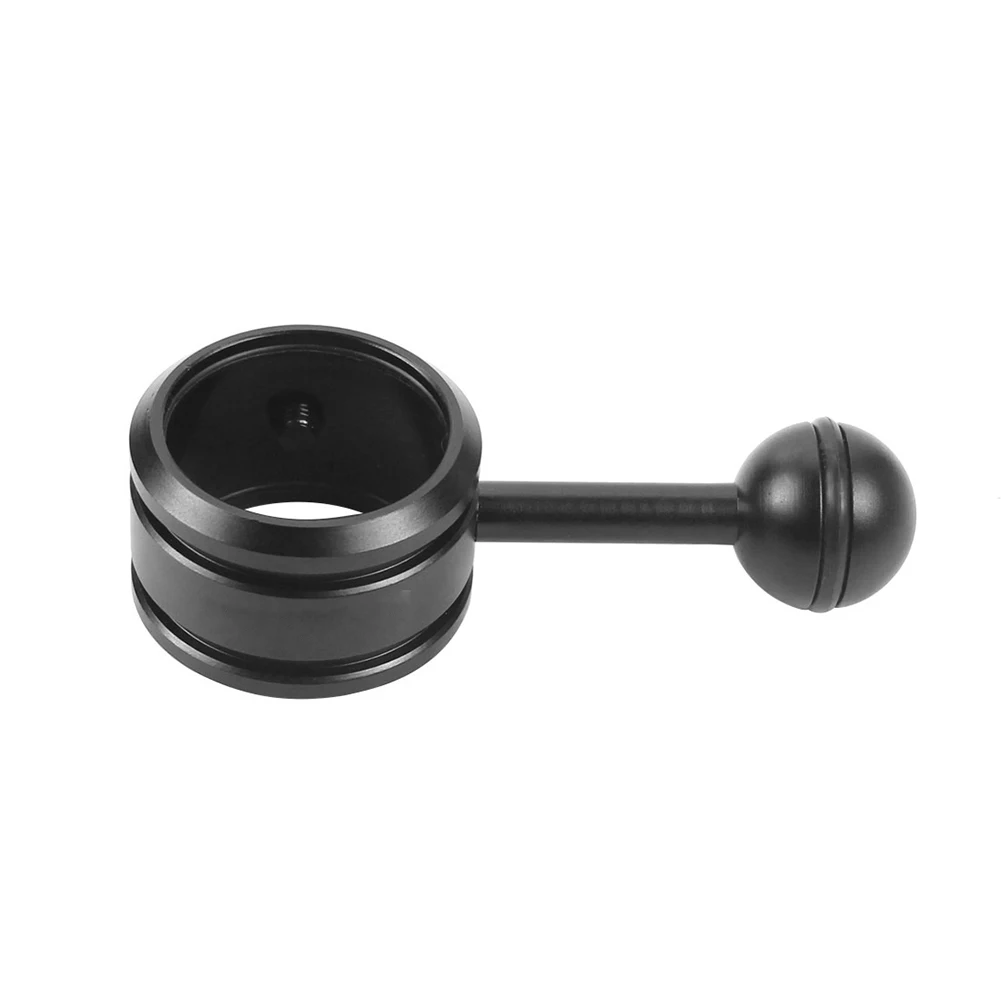 CNC Process Dive Light Holder 1 Inch Ball Joint Adjusting Screws Lightweight Construction Aluminium Alloy Flashlight Holder