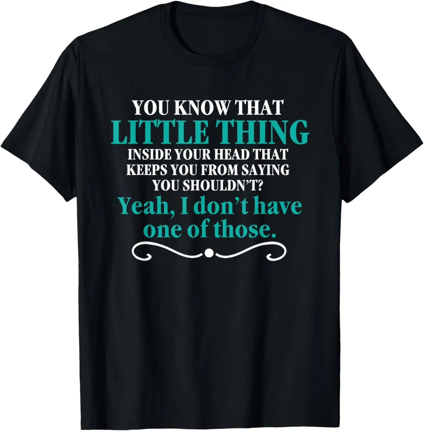 

You Know The Little Thing Cool Sarcastic Novelty Funny T-Shirt