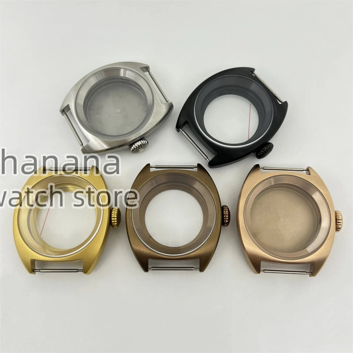 Купол 36 мм/39 мм, сапфировое стекло, серебряный корпус для кофе, установленный NH34 NH35 36 ETA2824 pt5000, автоматический механизм, большая корона/маленькая корона