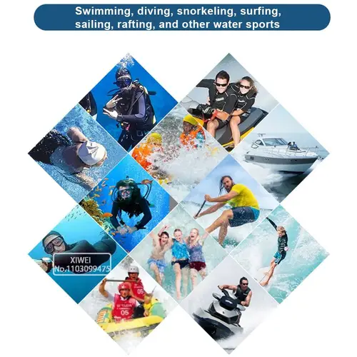 Imagen 2 del producto Capucha de buceo de neopreno, traje de neopreno de 3mm/5mm, gorro de natación, máscara de buceo, equipo subacuático de medusas, capucha de buceo, sombrero de buceo para Surf