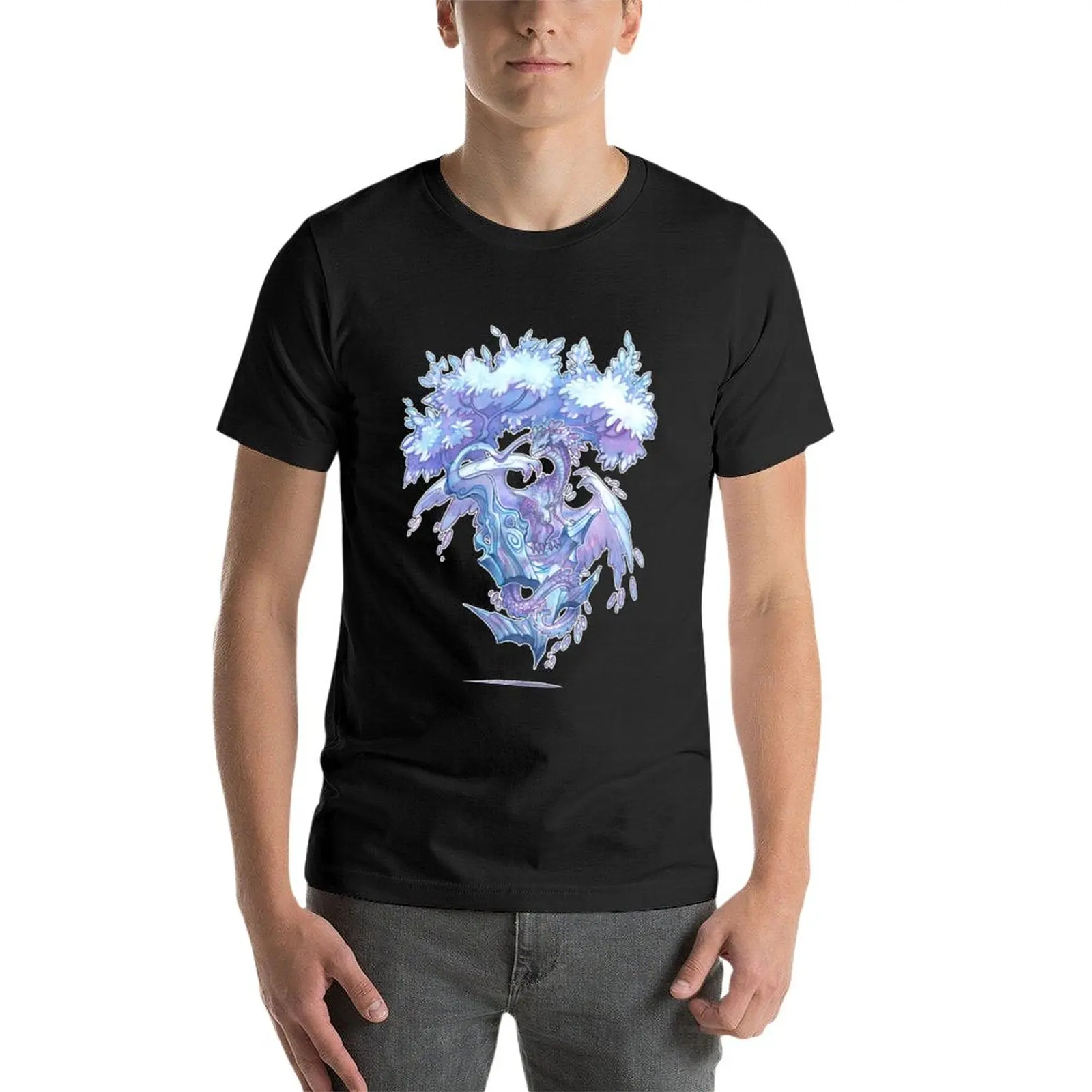 New crystal bonsai T-Shirt vintage t shirt T-shirt short graphics t shirt boys white t shirts plain black t shirts men