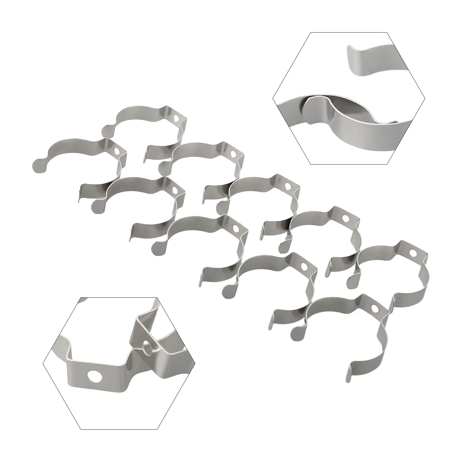 Open Terry Clips Terry Clips Stainless Steel Storage Rack Tools Spring Terry Clips For Garages For Storage Useful