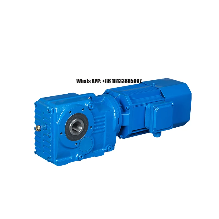 

Hot Sales KA77 DV132S4 Red Angle Right Bevel Gearbox Motor High Quality Right Angle Gear Box Reducer