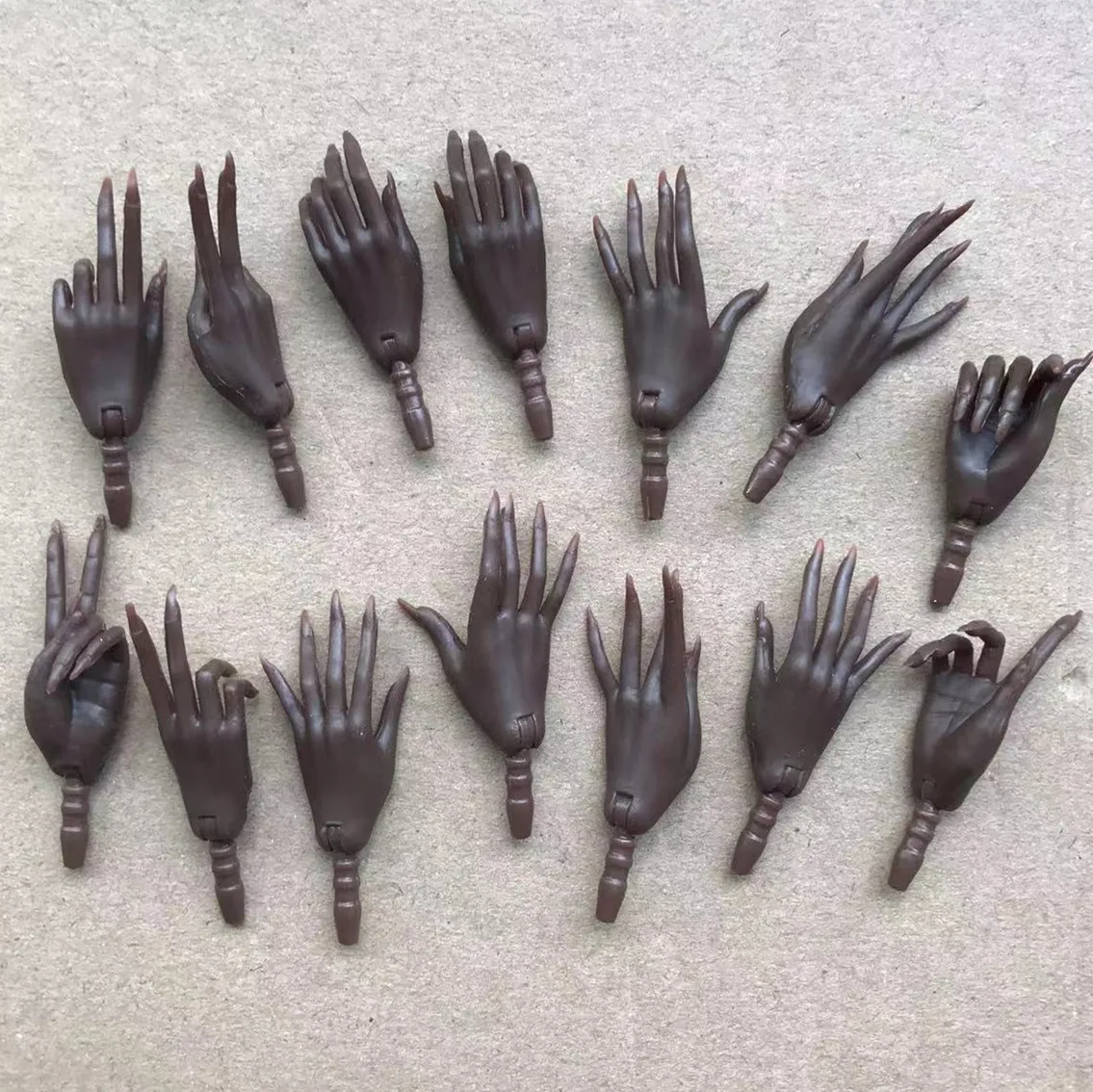 MENGF Doll Hands Long Nail Quality Doll Parts 8 Color 7 Gesture Hands For FR IT PP Super Model Doll Accessories DIY New Decors