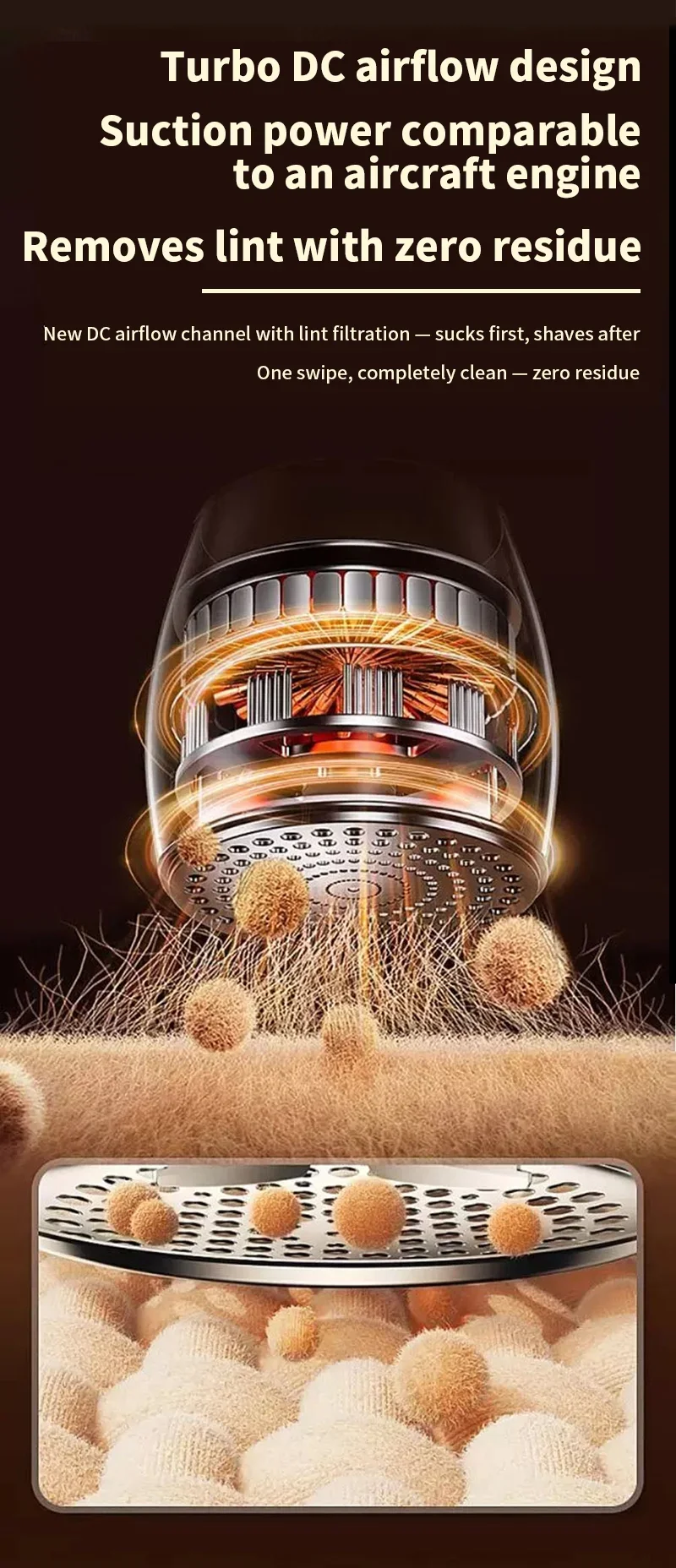 2026 Tragbarer Wiederaufladbarer Fusselentferner Elektrischer Fusselentferner mit LED-Anzeige für Kleidung und Stoffe Rasierer Fusselentferner – Detail 5