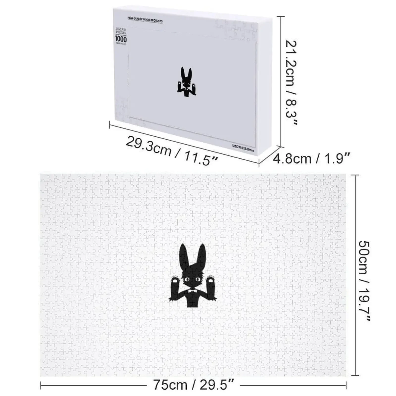 الكفوف ريان الكعكة صورة ظلية بازل قطع اسم شخصي صورة مخصصة صناديق خشبية هدايا مخصصة لغز الاطفال