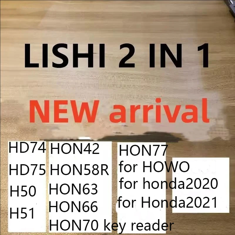 2026 NEW lishi 2 in 1 LOCKSMITH tool  HON42 HON58R HON63 HON66 HON70 key reader HON77 for HOWO for honda2020 for Honda2021