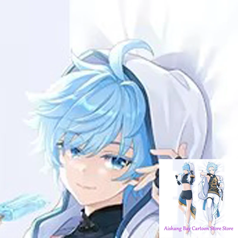 

Dakimakura Anime Pillow Cover Chongyun Genshin Impact For Women Double Sided Print Life-size Body Decoration