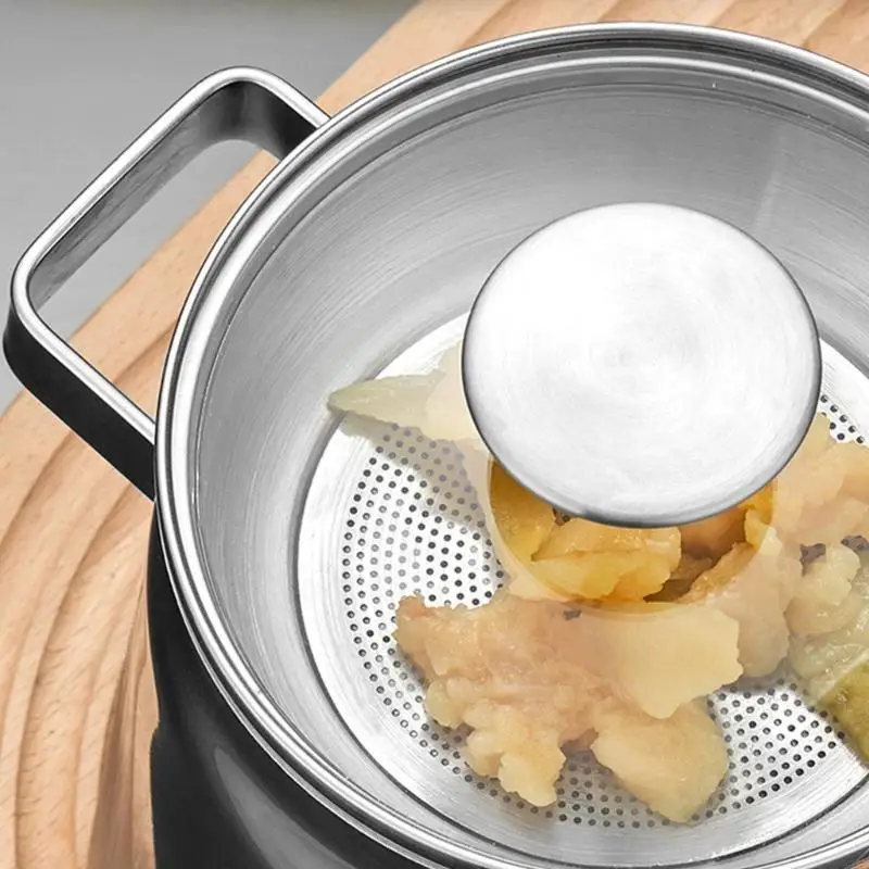 

High Quality Stainless Steel Lard Storage Pot With Strainer Bacon Grease Jar