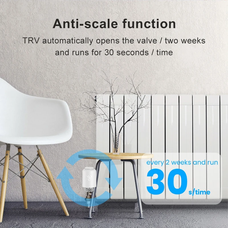 Tuya ZigBee3.0 New Radiator Actuator Valve Smart Programmable Thermostat Temperature Heater TRV Alexa Voice Control