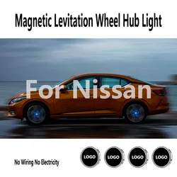 Magnetic Levitation Wheel Hub Light Floating Illumination LED auto For Nissan Kicks TIIDA TEANA QASHQAI BLUEBIRD etc