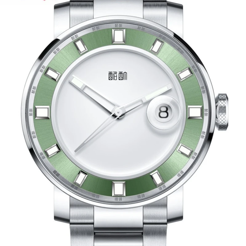 

Мужские механические часы Vijay Howz Motion Guochao, полностью автоматические, со светящимся стальным ремешком, спортивные часы для дайвинга, мужские часы