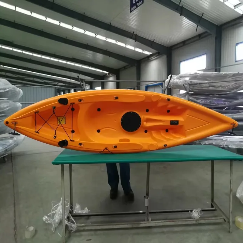 

10ft Single Sit-On-Top Pedal Kayak - Comfortable Drive System for Fishing & Rowing, Durable Plastic Build