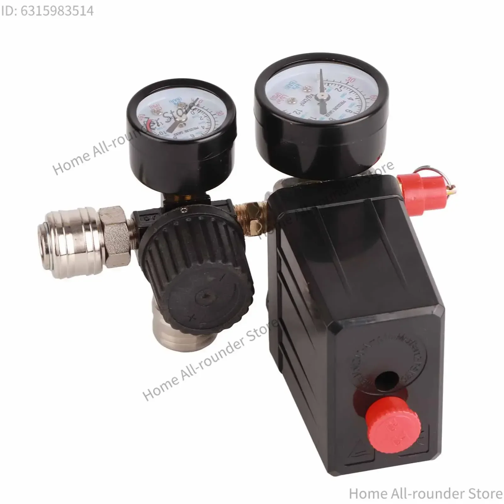 مفتاح ضغط ضاغط الهواء، وحدة تحكم في مضخة الهواء، صمام سوتشي، 1 بوصة، 4 بوصة، 4 فتحات، 90 رطل لكل بوصة مربعة، 120 رطل لكل بوصة مربعة #4