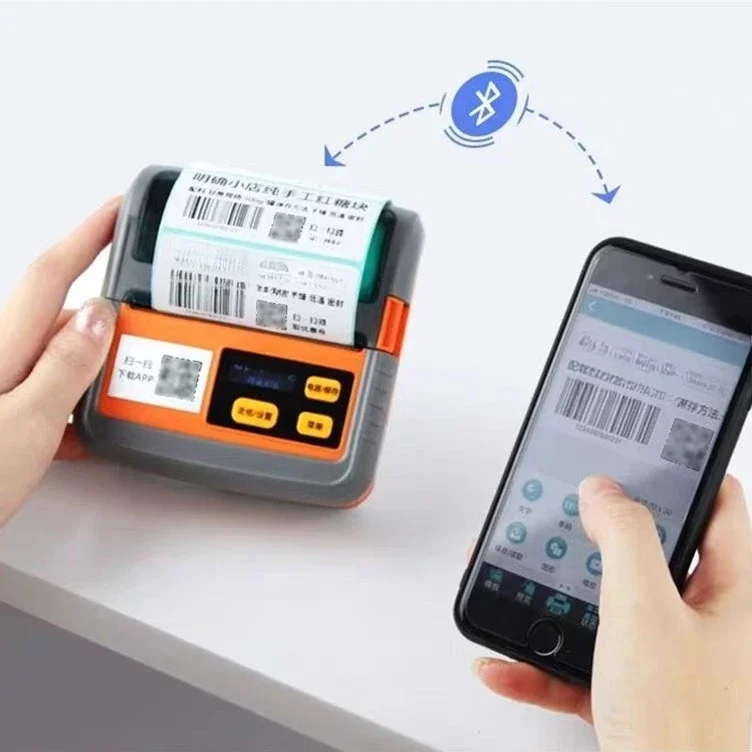 Thermal printer GPM322 handheld label printer small mobile phone bluetooth portable label