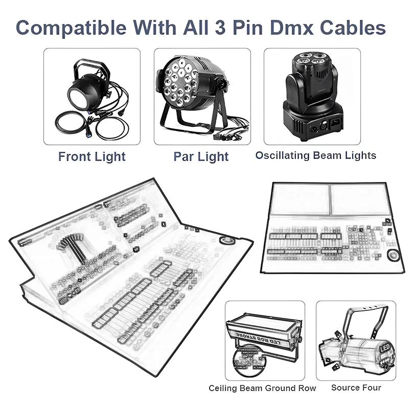 Controlador Grace DMX Grand MA2, consola profesional de luces de escenario, controlador MA