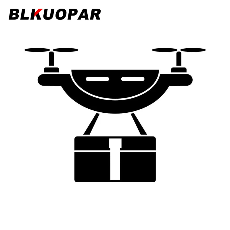 BLKUOPAR Drones for Transporting Goods Car Stickers Fashion Decal Scratch-Proof Die Cut Windshield Surfboard Car Styling