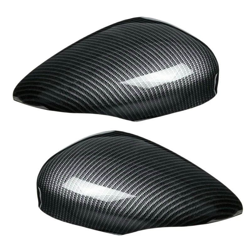 Carbon Fiber Side Wing Mirror Cover Trim Rear View Mirror Covers For Ford Fiesta Mk7 2008 2009 2010 2011 2012 2013-2017