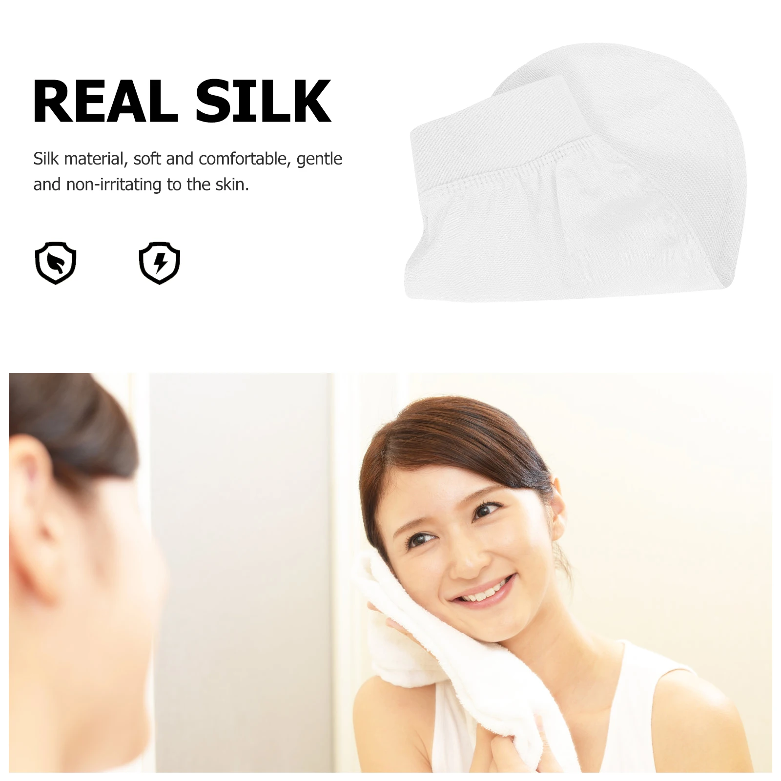 

Face Towel Scrubber Gloves Exfoliating Mitt Silk Bathing Skin Cleaning White Body Care Lightweight Non Scratch