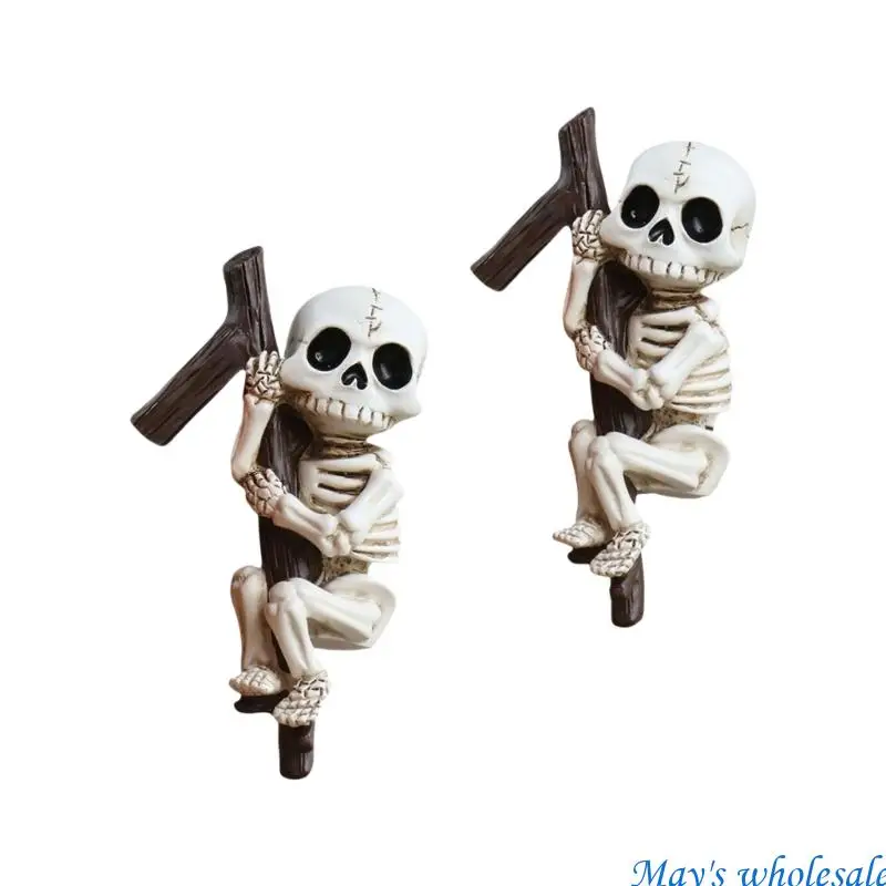 Mysterious Skeleton Planter Hanger For Indoor Plant Halloween Theme Decoration 448A