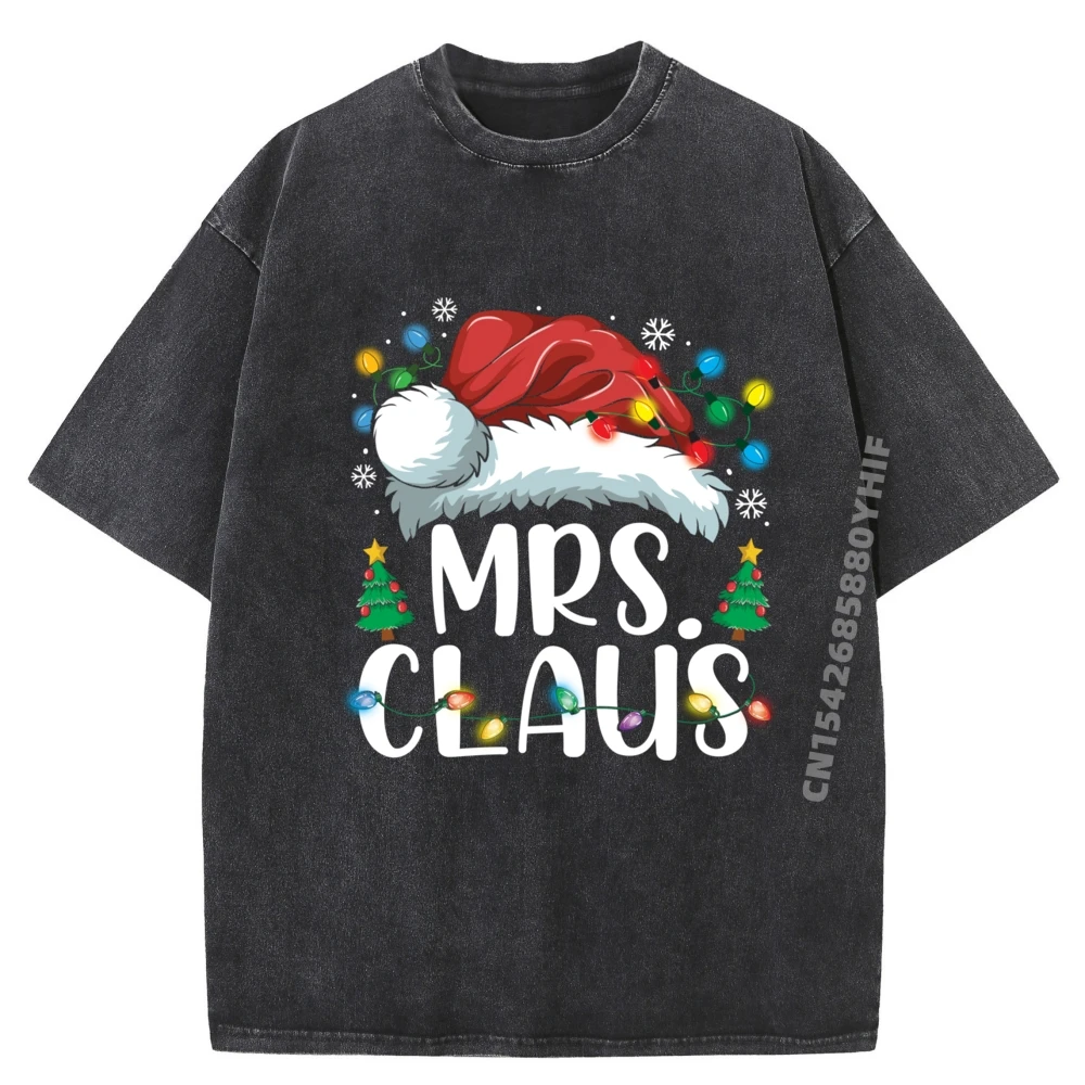 

Latest Printed Tshirt Pajamas Santa Graphic Shirts Men Christmas Short Sleeve T-Shirt Leisure Washed Clothes
