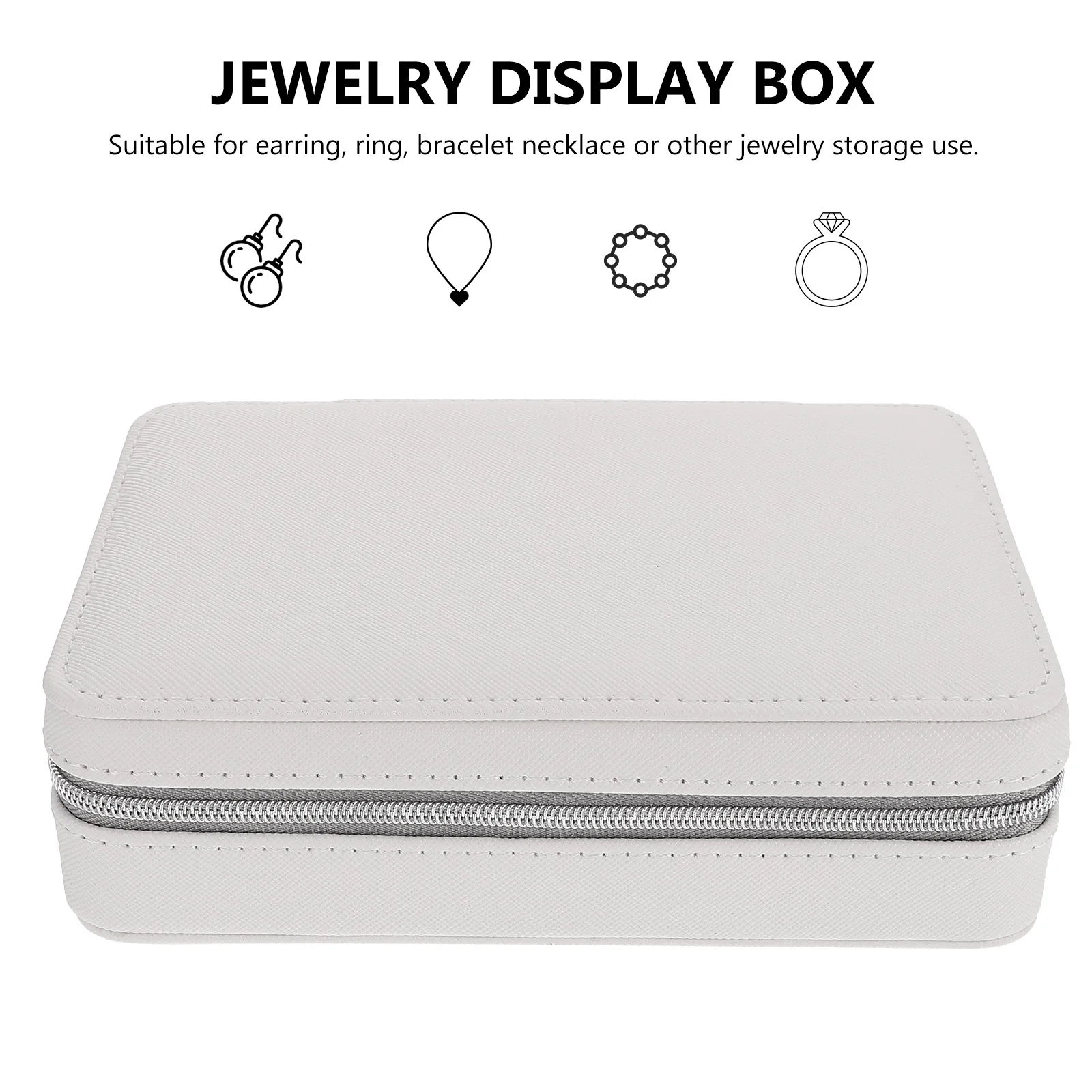

Jewelry Storage Box Portable Large Capacity Premium Material Jewelry Organizer Travel Case for Rings Necklaces