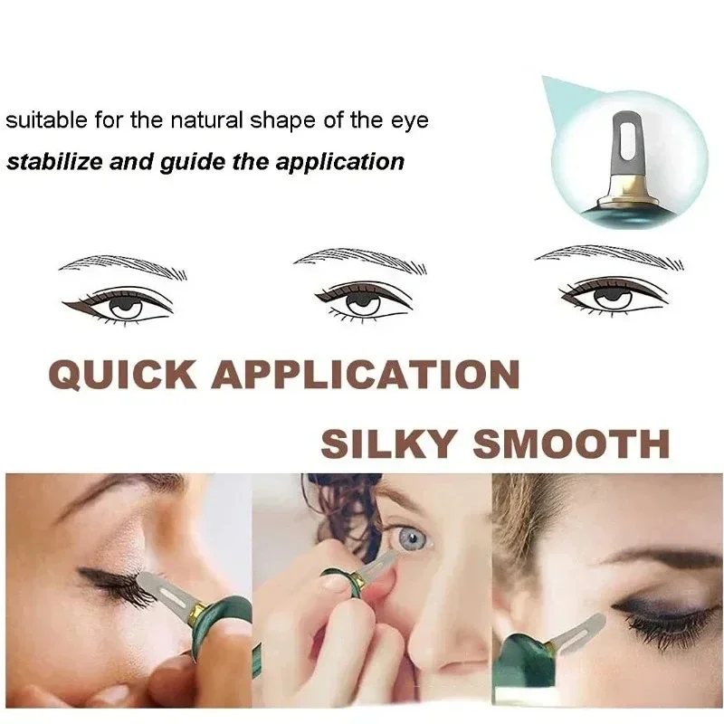 Portable Eyeliner Guide Tools Easy No-Skip Eyeliner Gel Reusable Silicone Eyes Make Up Brush for Shaky Hands Eyeliner Beauty 1PC