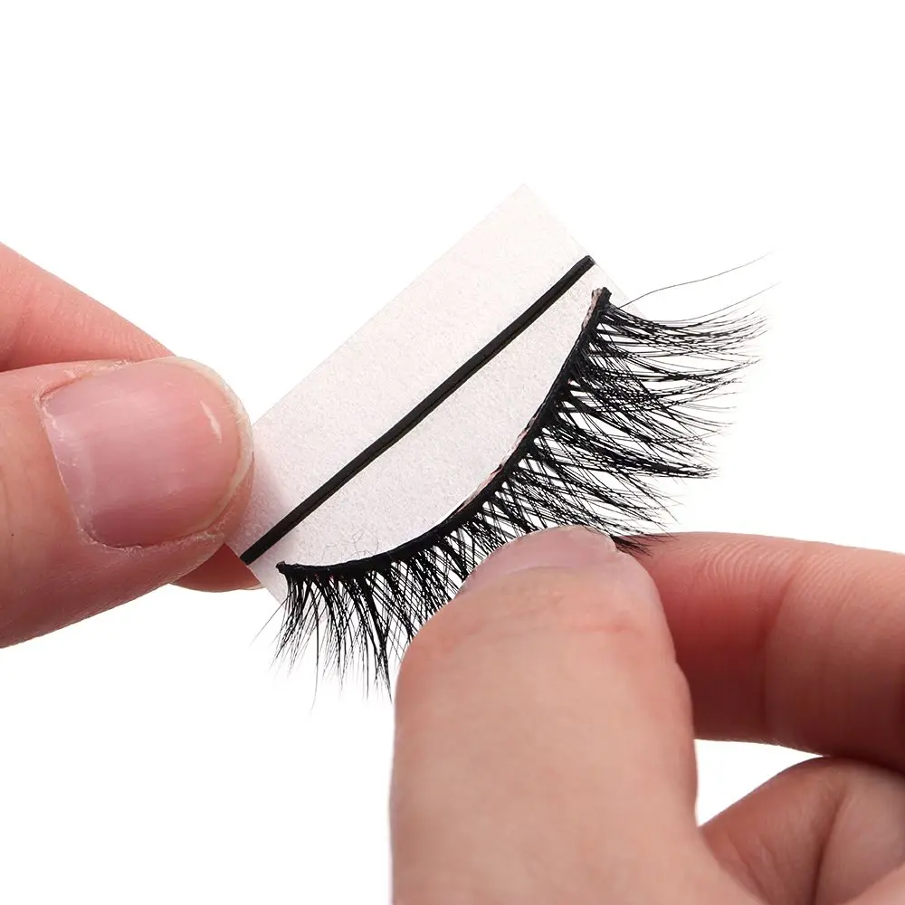 34 teile/schachtel Heißer Verkauf Langlebig Einfach Zu Bedienen Augen Make-Up Werkzeuge Kleber-freies Falsche Wimpern Streifen Selbst-klebe Hypoallergen