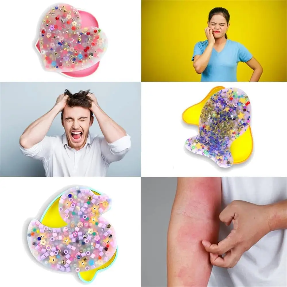 Silicone Skin Picking Fidget Toy Stress Relief Anxiety Toy Pad Duck Picky Pad Sensory Trichotillomania Pick Pad Fidget